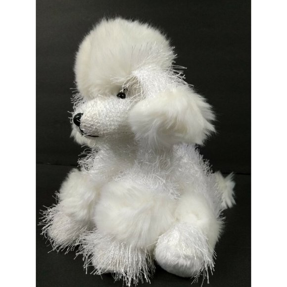 Ty Beanie Boos BRUTUS 6" Glitter Eye Bulldog + GANZ Webkinz Poodle Plush No Code - Picture 7 of 12